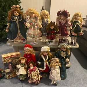 Porcelain dolls in good condition. $25each or make an offer for all of them